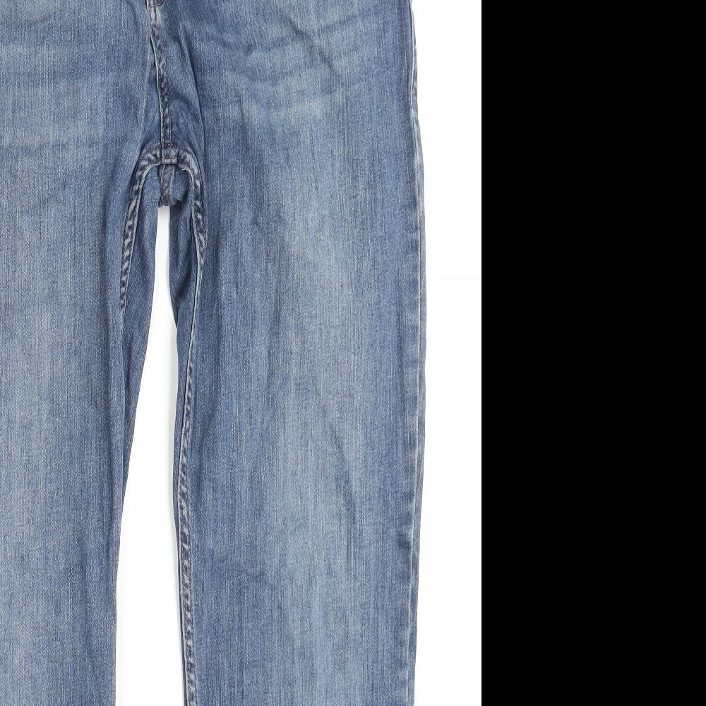 LCW Mens Blue Cotton Straight Jeans Size 34 in L30 in Regular Zip