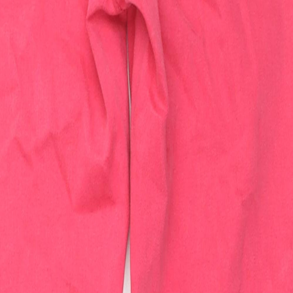 Marks and Spencer Womens Pink Cotton Skinny Jeans Size 10 L27 in Regular Zip
