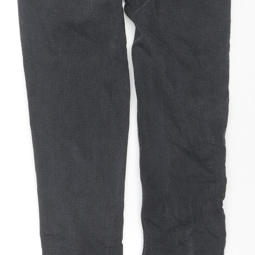 Denim & Co. Womens Black Cotton Skinny Jeans Size 8 L29 in Regular Zip