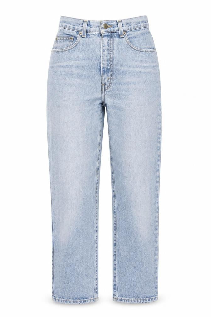 JAVA Womens Blue Cotton Straight Jeans Size 10 L30 in Regular Zip