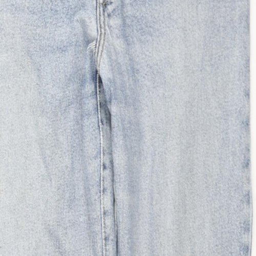 JAVA Womens Blue Cotton Straight Jeans Size 10 L30 in Regular Zip