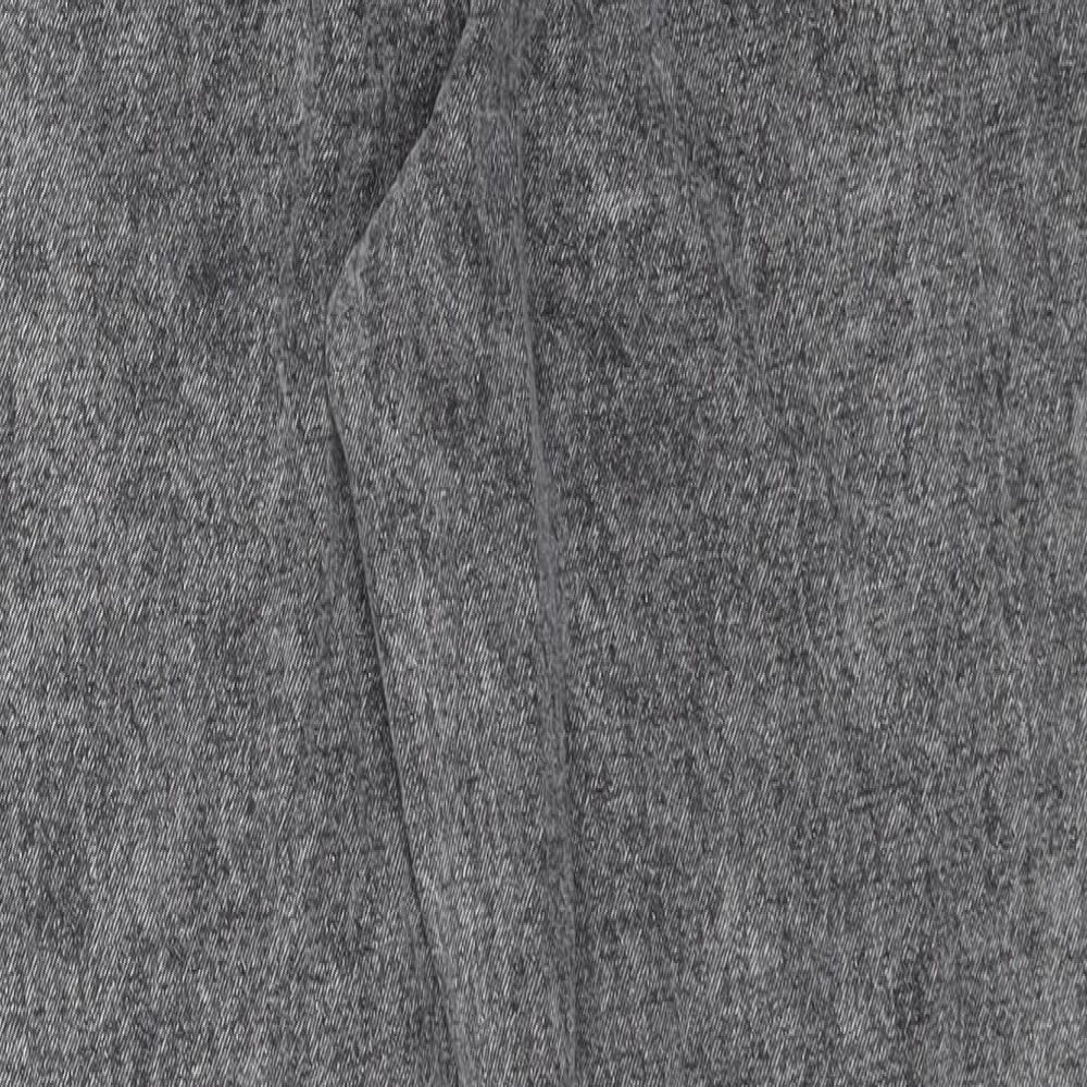 TU Womens Grey Cotton Jegging Jeans Size 16 L28 in Regular Drawstring - Jogger