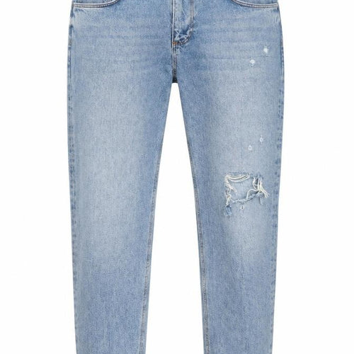 ASOS Mens Blue Cotton Straight Jeans Size 32 in L34 in Regular Zip