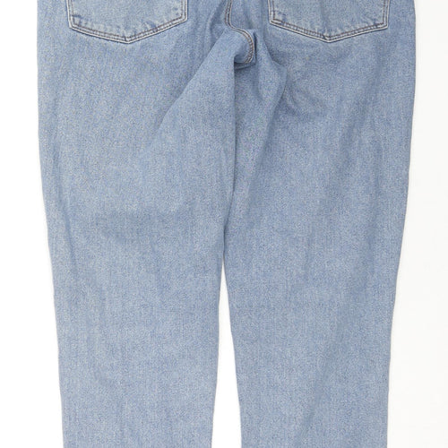 ASOS Mens Blue Cotton Straight Jeans Size 32 in L34 in Regular Zip