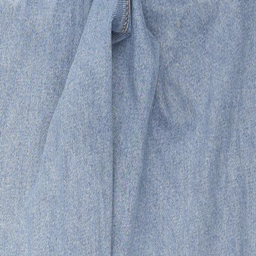 ASOS Mens Blue Cotton Straight Jeans Size 32 in L34 in Regular Zip