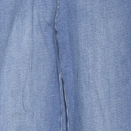 TU Womens Blue Cotton Skinny Jeans Size 16 L29 in Regular Zip