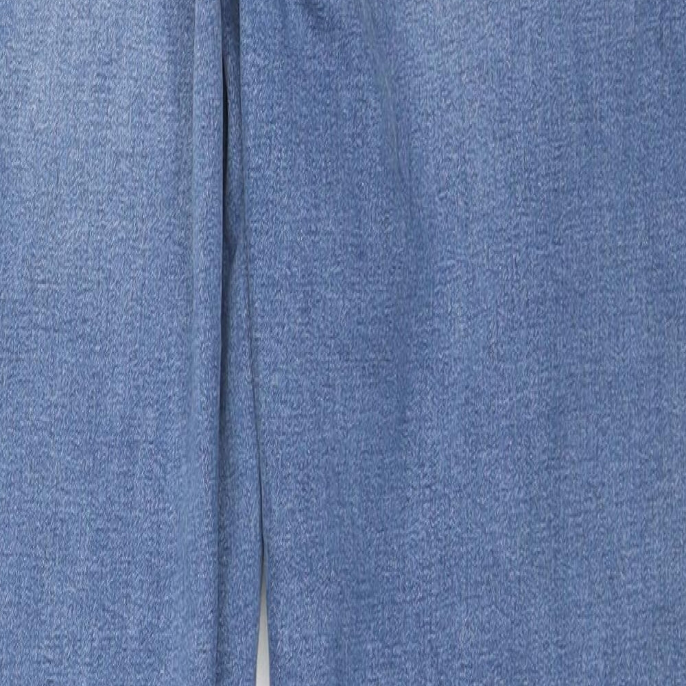 TU Womens Blue Cotton Skinny Jeans Size 16 L29 in Regular Zip