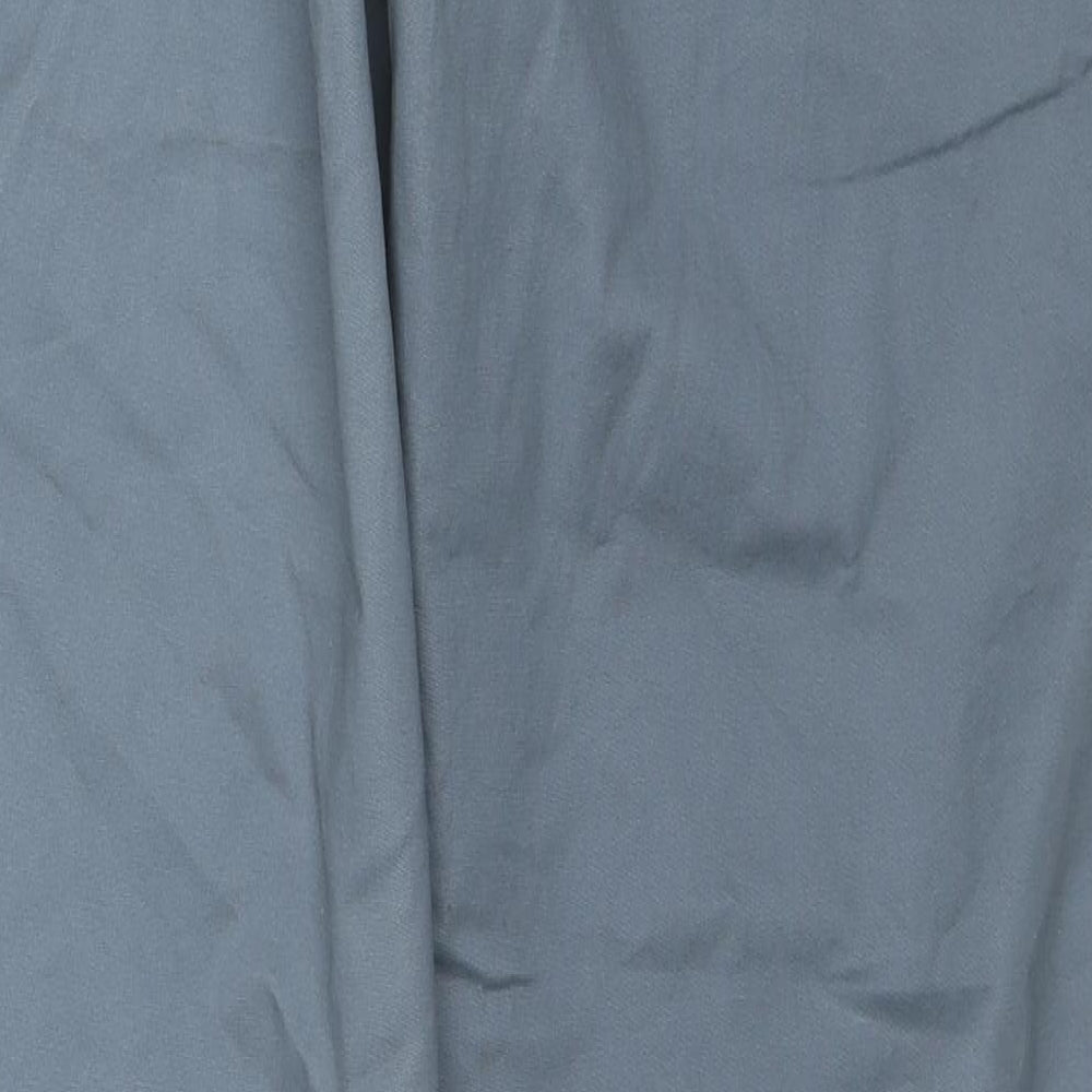 NEXT Mens Blue Cotton Trousers Size 34 in L30 in Regular Button