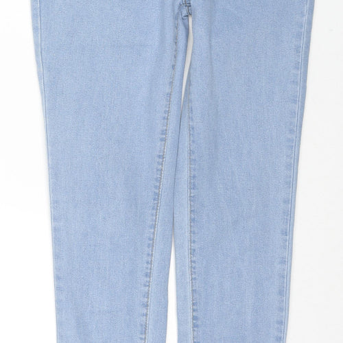 Jeans Womens Blue Cotton Skinny Jeans Size XS L27 in Regular Zip