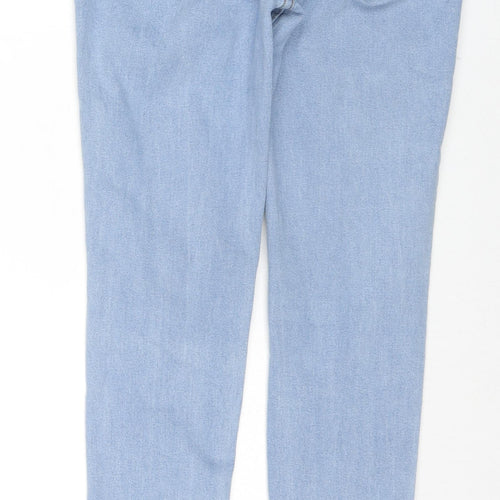 Jeans Womens Blue Cotton Skinny Jeans Size XS L27 in Regular Zip