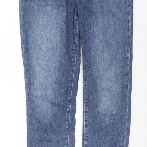 Never Denim Mens Blue Cotton Skinny Jeans Size S L28 in Regular Zip