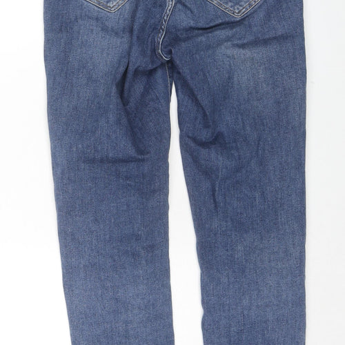 Never Denim Mens Blue Cotton Skinny Jeans Size S L28 in Regular Zip