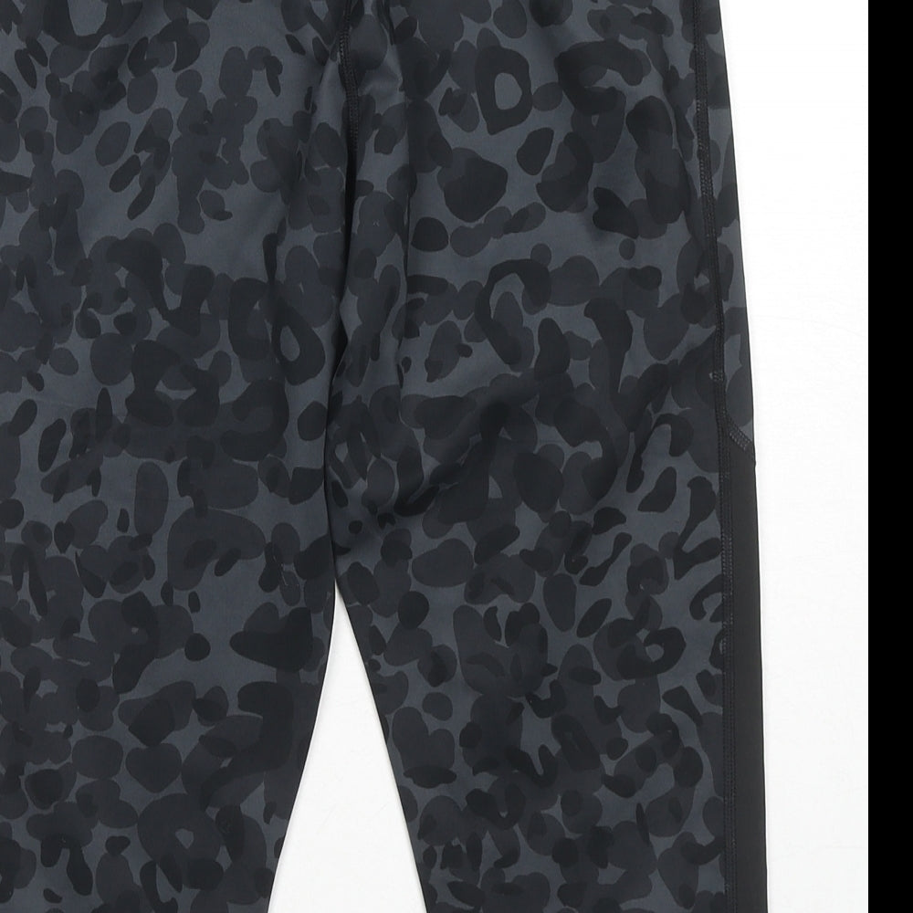 adidas Womens Grey Camouflage Polyester Pedal Pusher Leggings Size M L16 in Regular Pullover