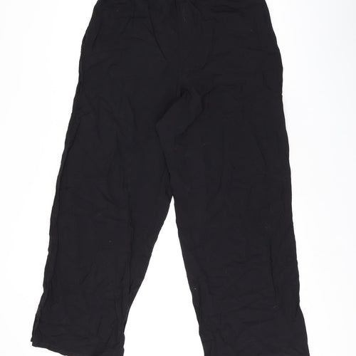 Clockhouse Womens Black Polyester Trousers Size 12 L27 in Regular