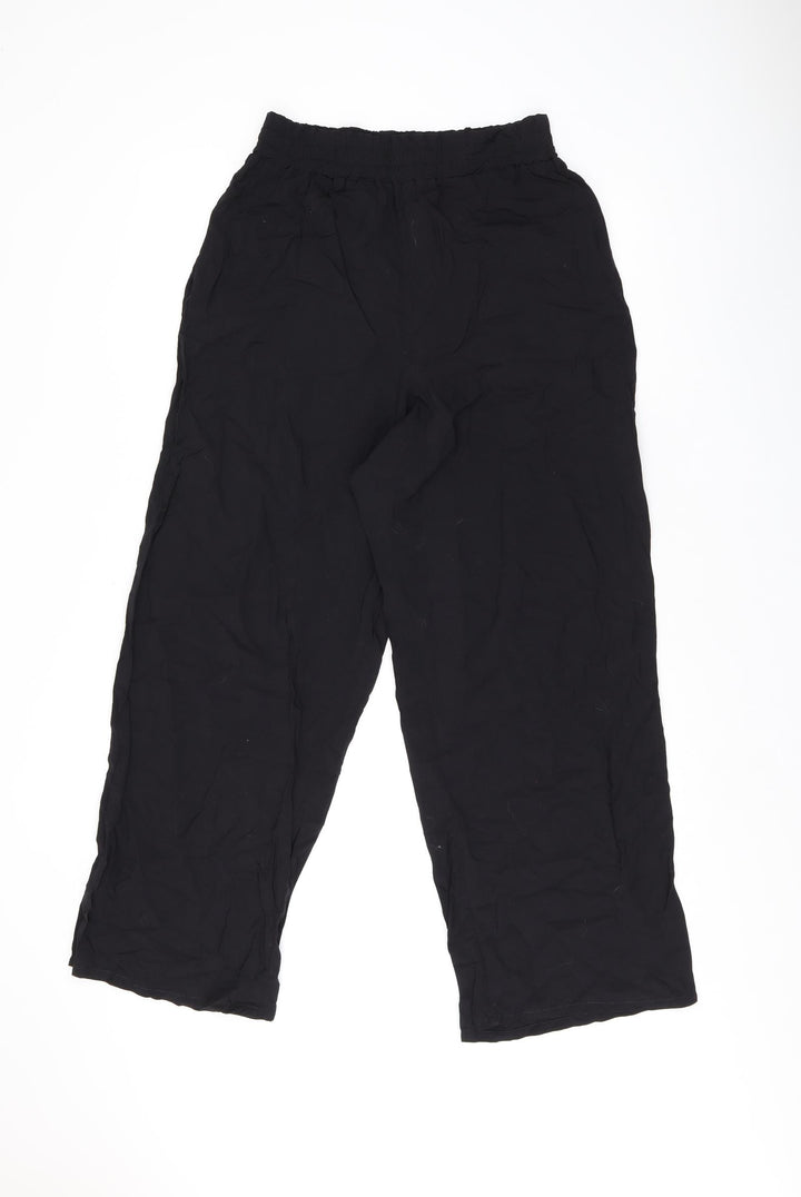 Clockhouse Womens Black Polyester Trousers Size 12 L27 in Regular