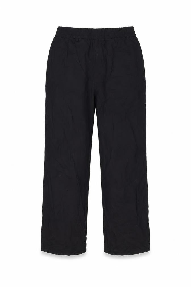Front view of Clockhouse women’s black polyester trousers, size UK 12, 27-inch leg regular