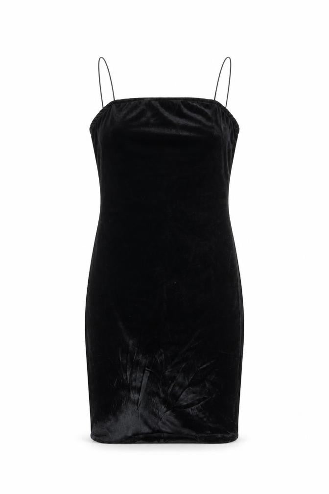 Front view of New Look women’s black polyester bodycon, size UK 8, off the shoulder pullover