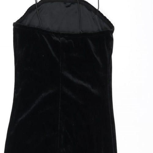 New Look Womens Black Polyester Bodycon Size 8 Off the Shoulder Pullover