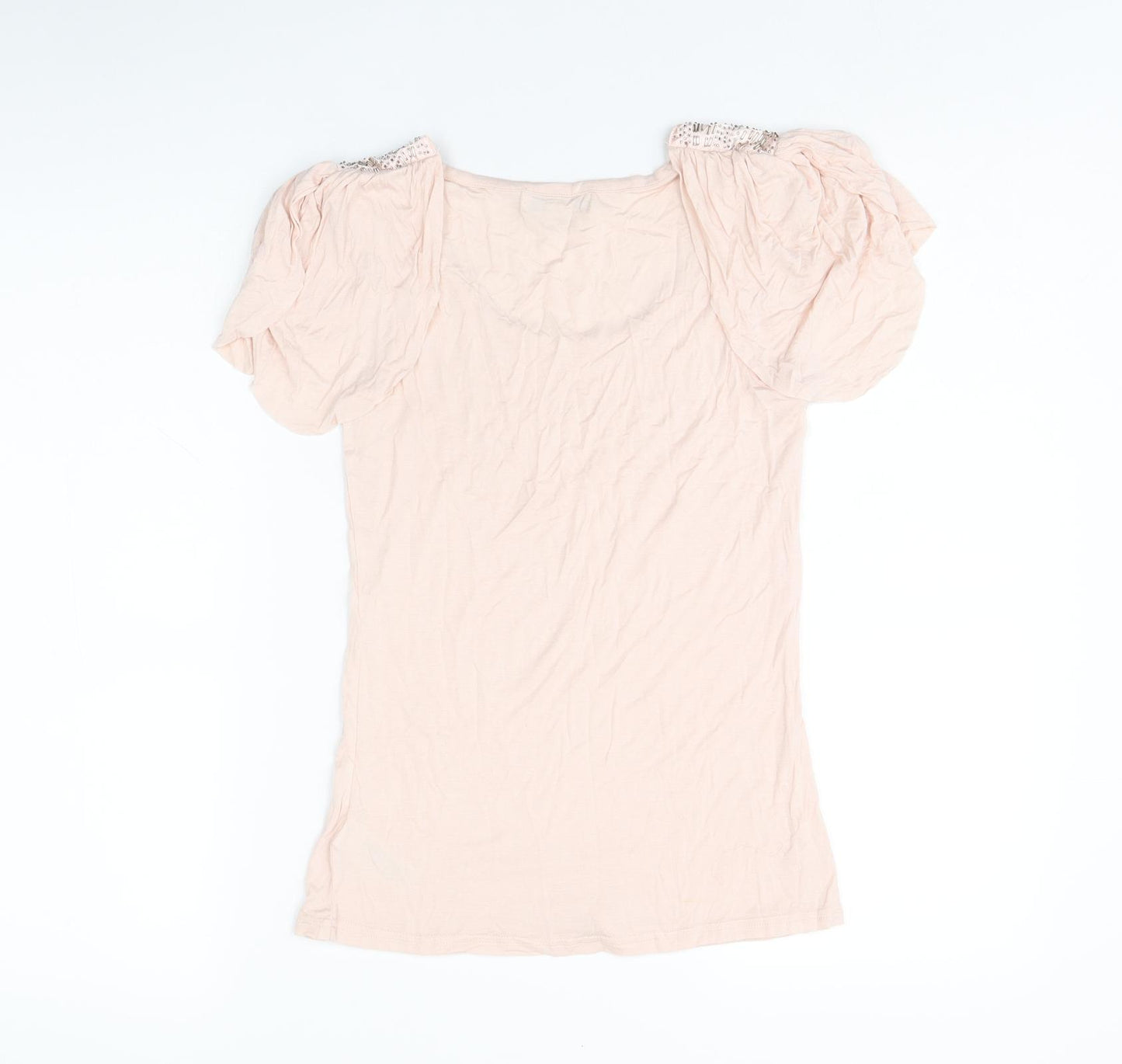 Twenty One Womens Pink Polyester Basic Tank Size S Scoop Neck
