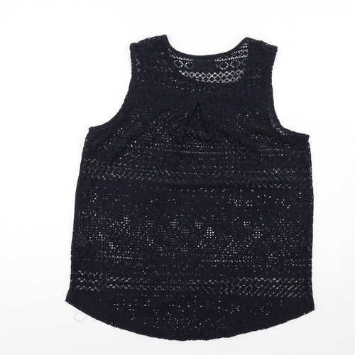 NEXT Womens Blue Polyester Basic Tank Size 14 Round Neck