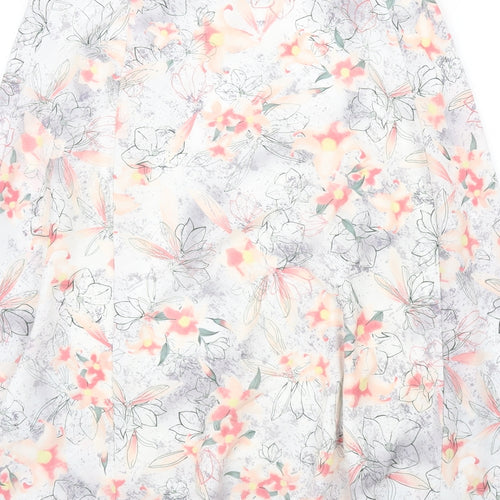EWM Womens Multicoloured Floral Polyester A-Line Skirt Size 10