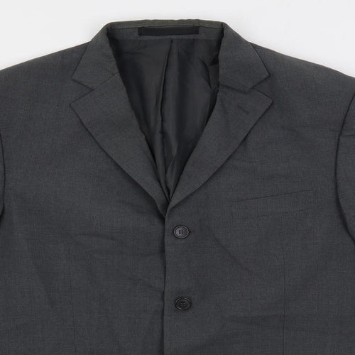 Marks and Spencer Mens Grey Polyester Jacket Suit Jacket Size 42 Regular