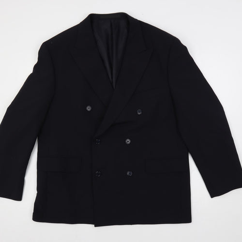 Marks and Spencer Mens Blue Polyester Jacket Suit Jacket Size 44 Regular