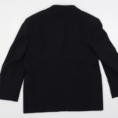 Marks and Spencer Mens Blue Polyester Jacket Suit Jacket Size 44 Regular