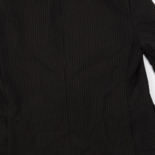 Hornes Mens Brown Striped Wool Jacket Suit Jacket Size 40 Regular