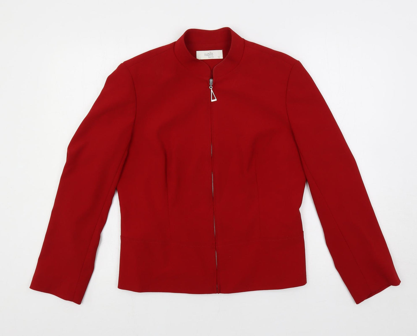 Wallis Womens Red Jacket Size 12 Zip