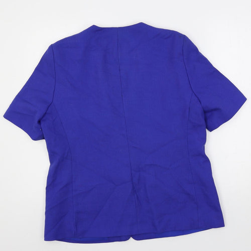 Debenhams Womens Blue Jacket Blazer Size 16 Button