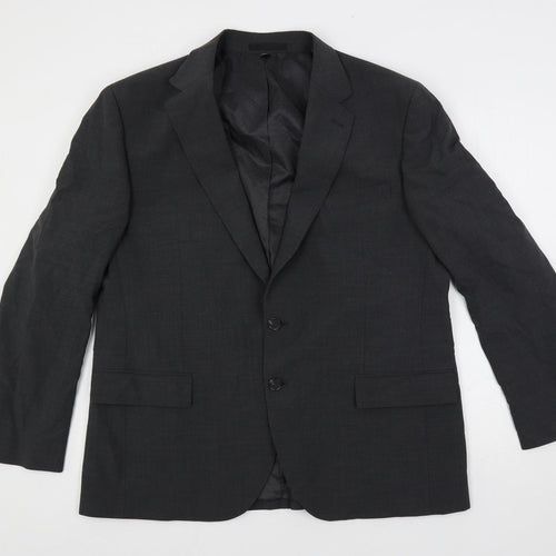 Marks and Spencer Mens Grey Wool Jacket Suit Jacket Size 44 Regular
