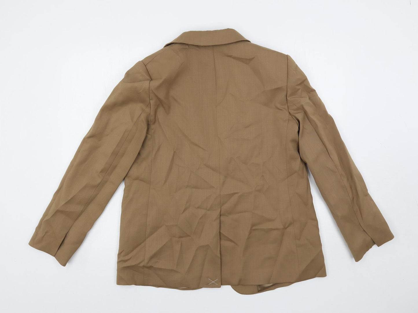 Jaeger Womens Beige Jacket Blazer Size 12 - Open