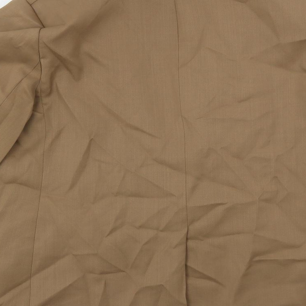 Jaeger Womens Beige Jacket Blazer Size 12 - Open