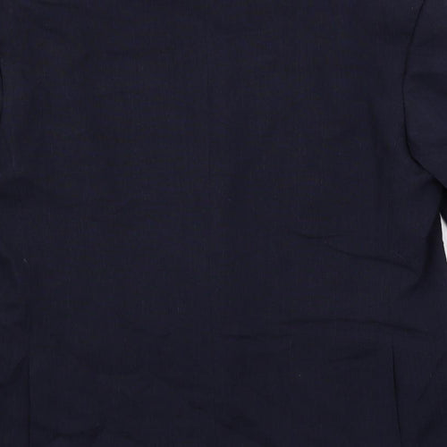 Marks and Spencer Mens Blue Linen Jacket Suit Jacket Size 40 Regular