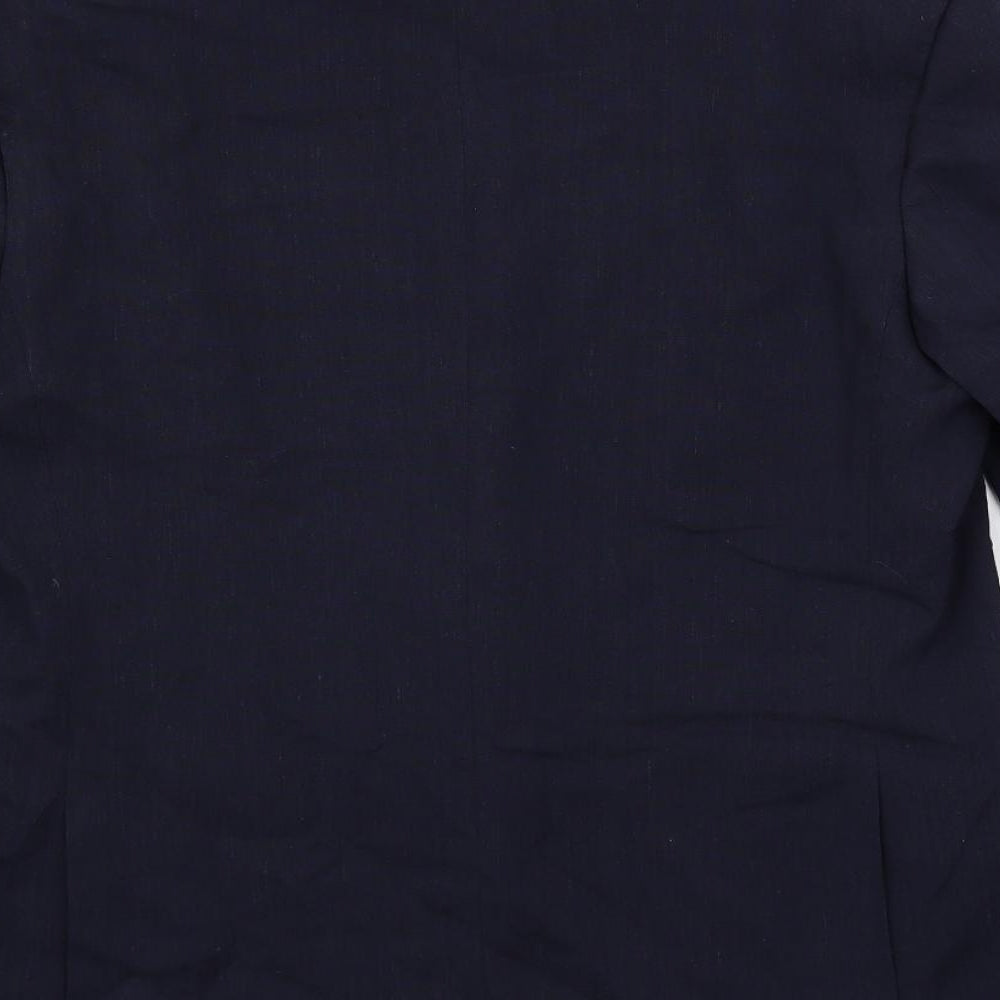 Marks and Spencer Mens Blue Linen Jacket Suit Jacket Size 40 Regular