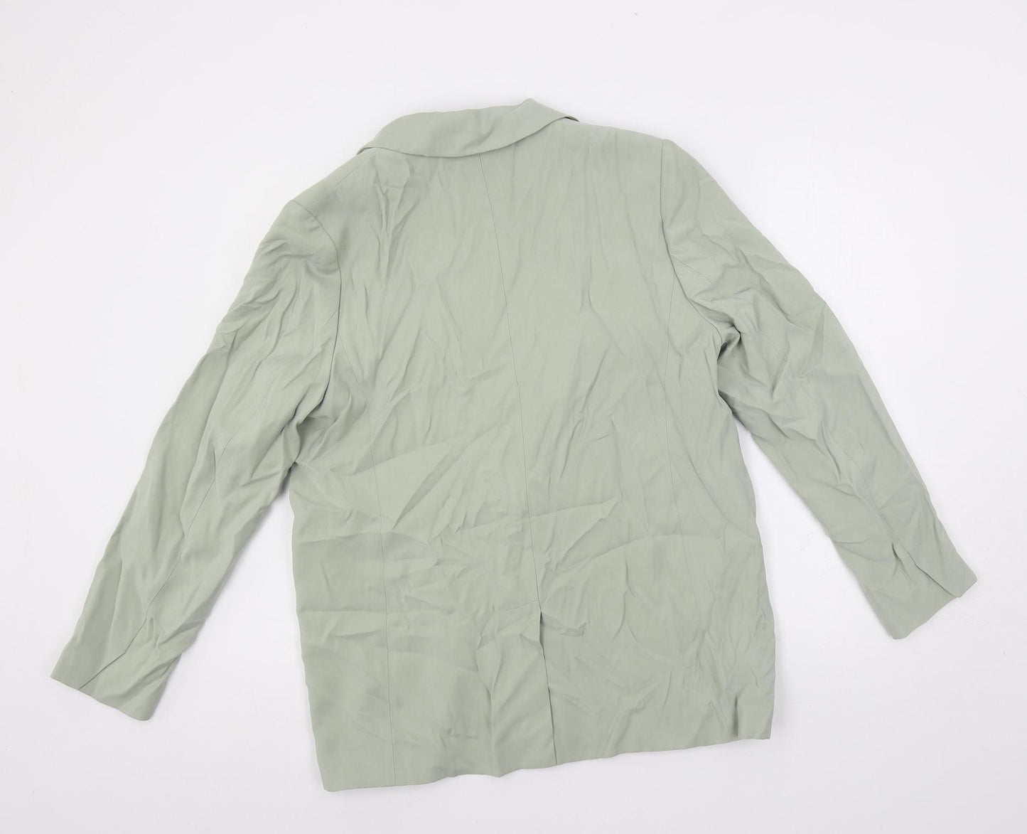 Marks and Spencer Womens Green Jacket Blazer Size 14 Button