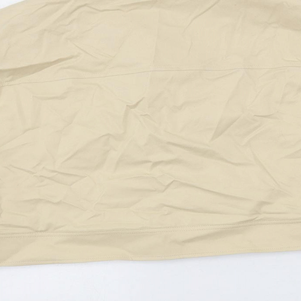 Autograph Womens Beige Jacket Size 14 Button