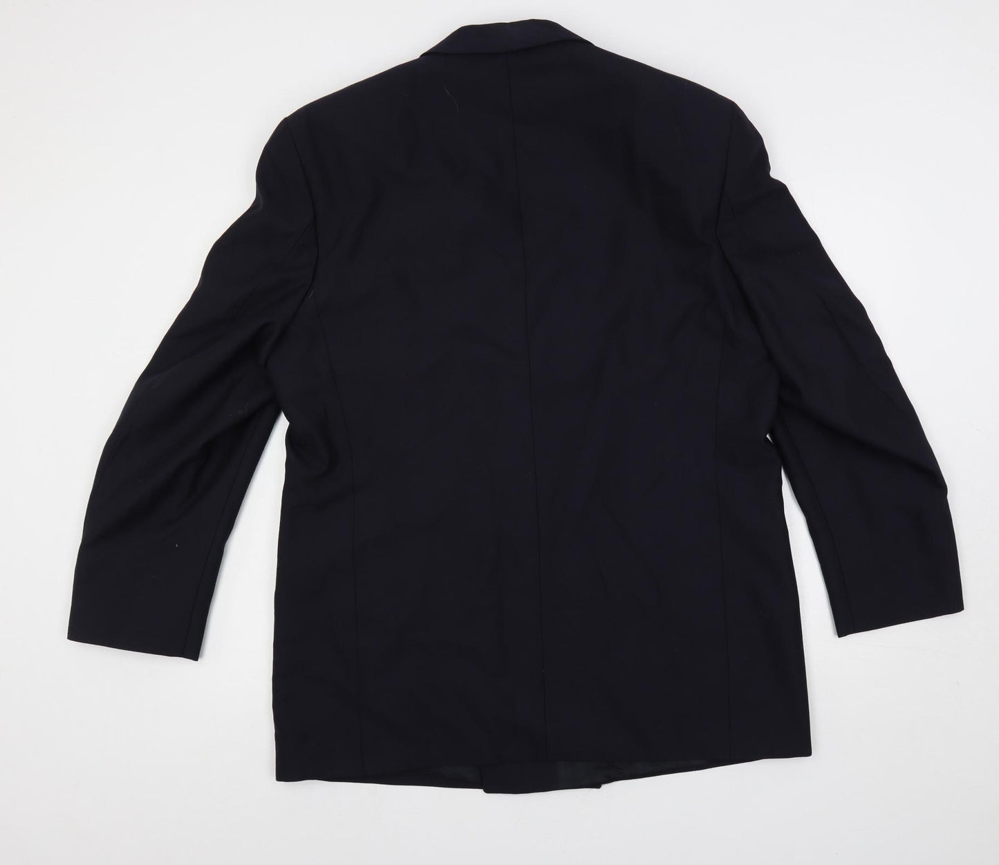 Douglas Mens Blue Polyester Jacket Suit Jacket Size 46 Regular