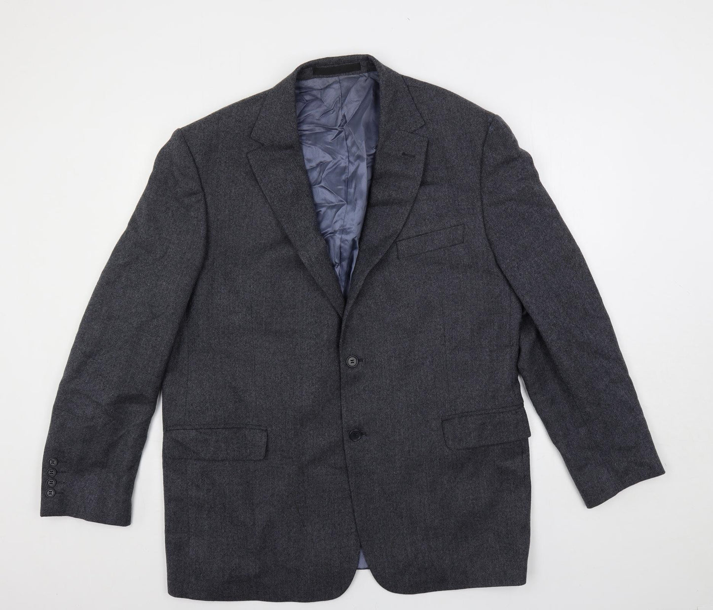 Marks and Spencer Mens Grey Wool Jacket Suit Jacket Size 46 Regular