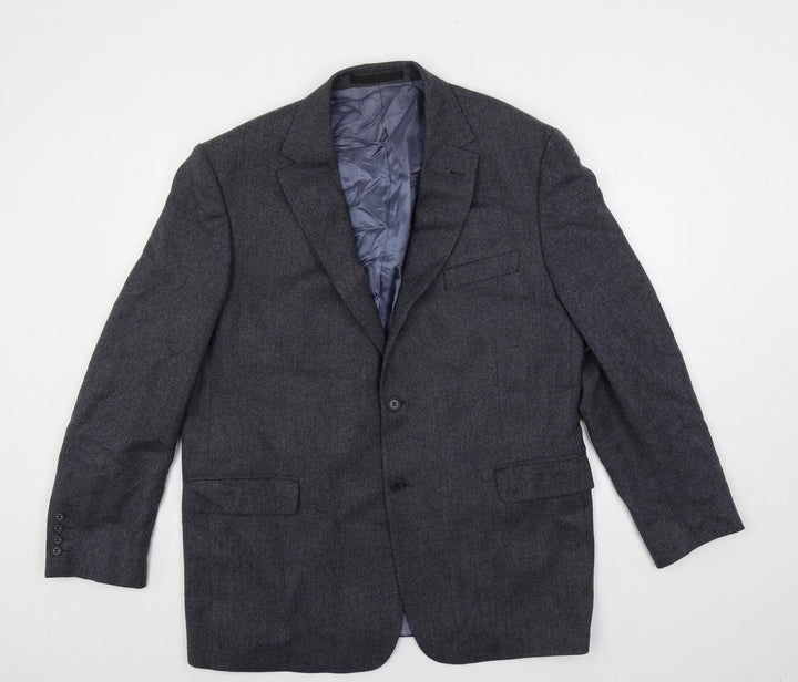 Marks and Spencer Mens Grey Wool Jacket Suit Jacket Size 46 Regular