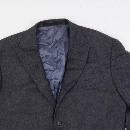 Marks and Spencer Mens Grey Wool Jacket Suit Jacket Size 46 Regular