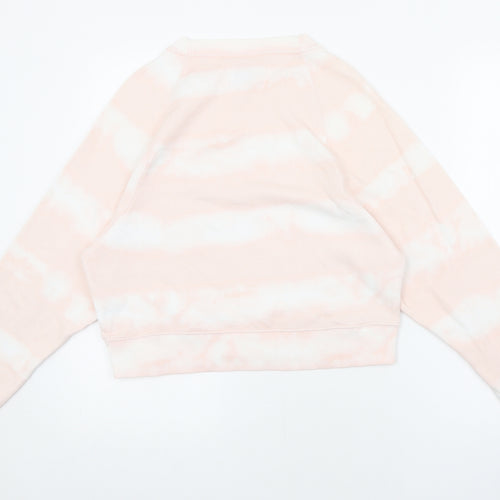 Gilly Hicks Womens Pink Cotton Pullover Sweatshirt Size XS Pullover - Striped Tie Dye