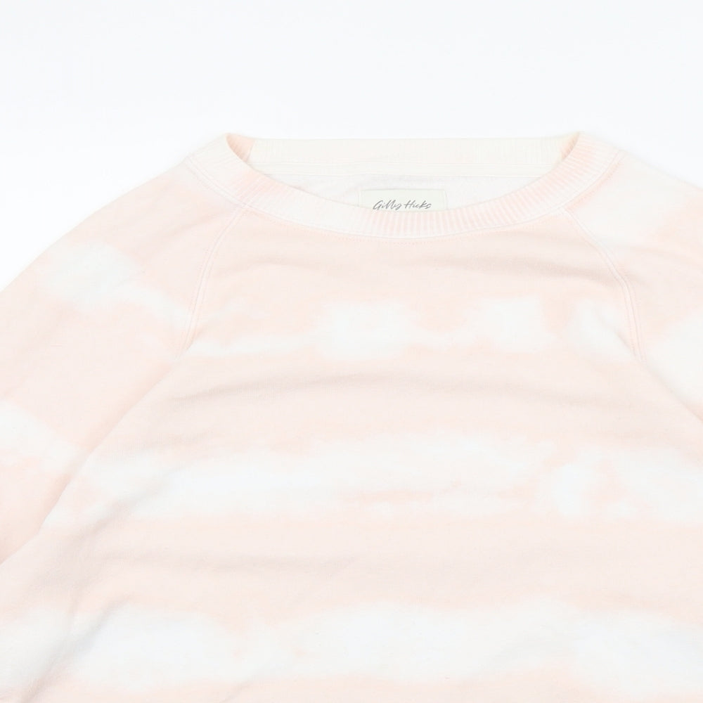 Gilly Hicks Womens Pink Cotton Pullover Sweatshirt Size XS Pullover - Striped Tie Dye