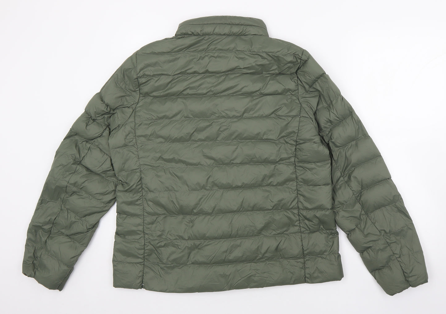 Marks and Spencer Womens Green Puffer Jacket Jacket Size 14 Zip