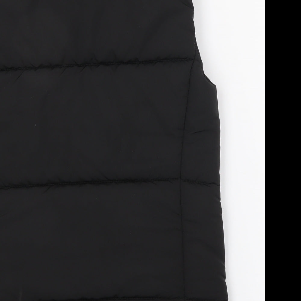 Marks and Spencer Womens Black Gilet Jacket Size 8 Zip