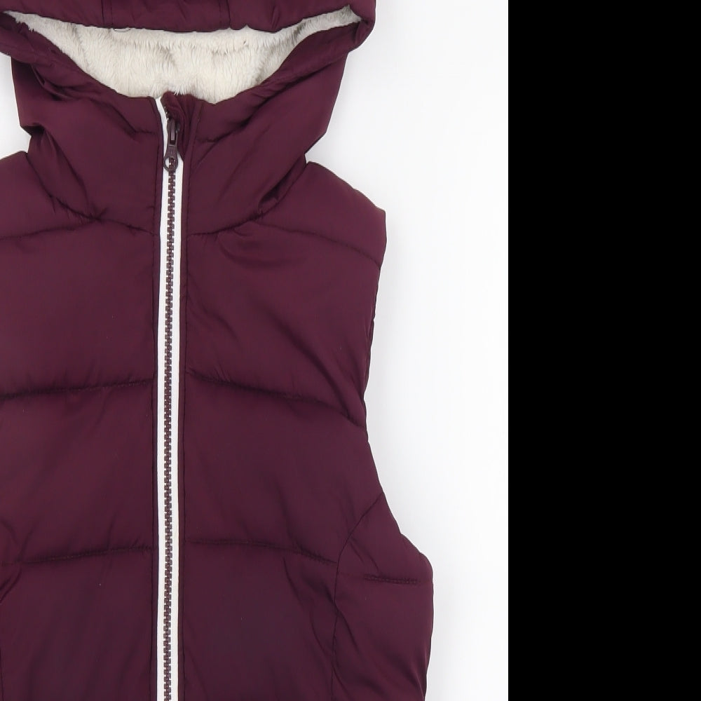 Peter Storm Womens Purple Gilet Jacket Size 8 Zip