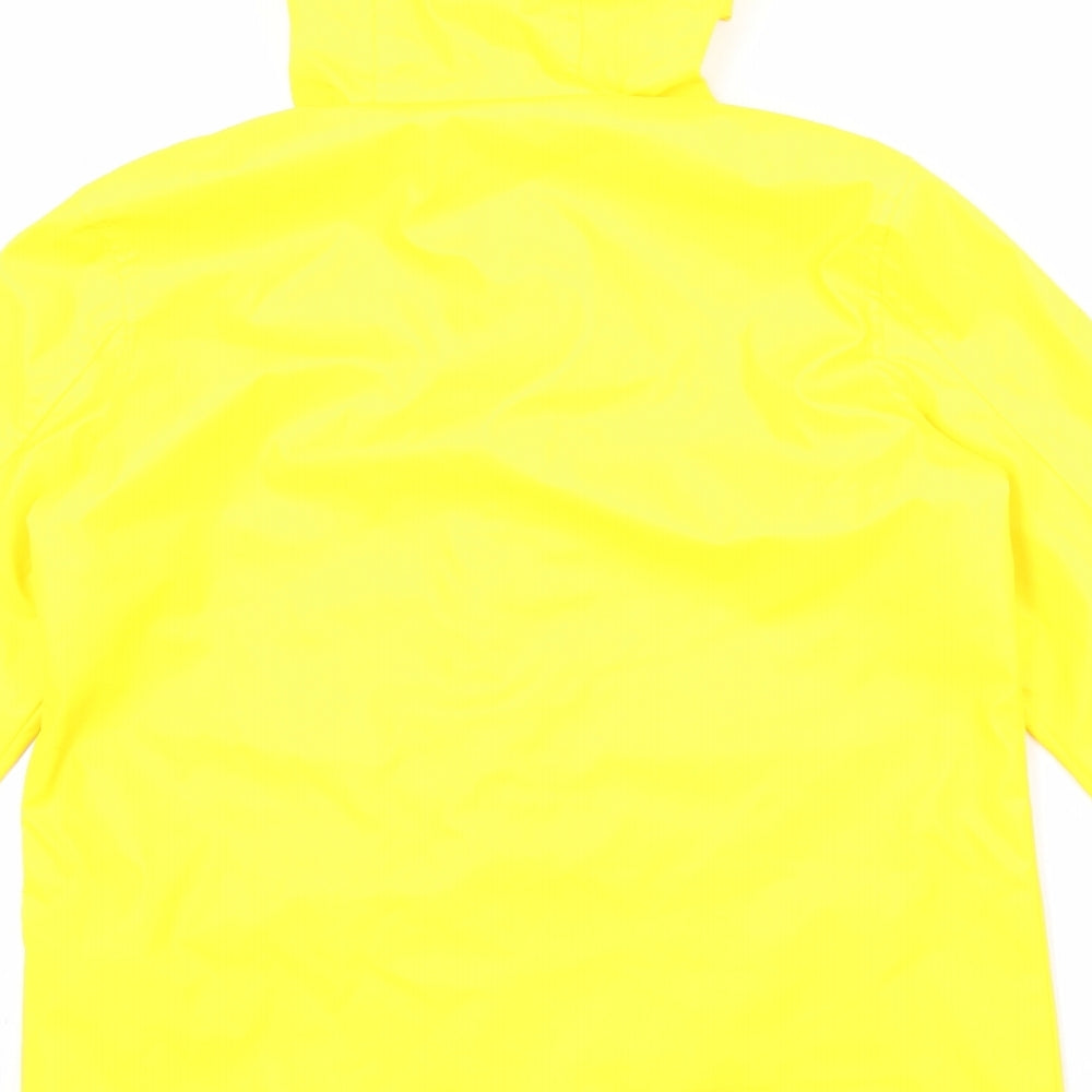 Topshop Womens Yellow Jacket Size 8 Zip - Water Resistant