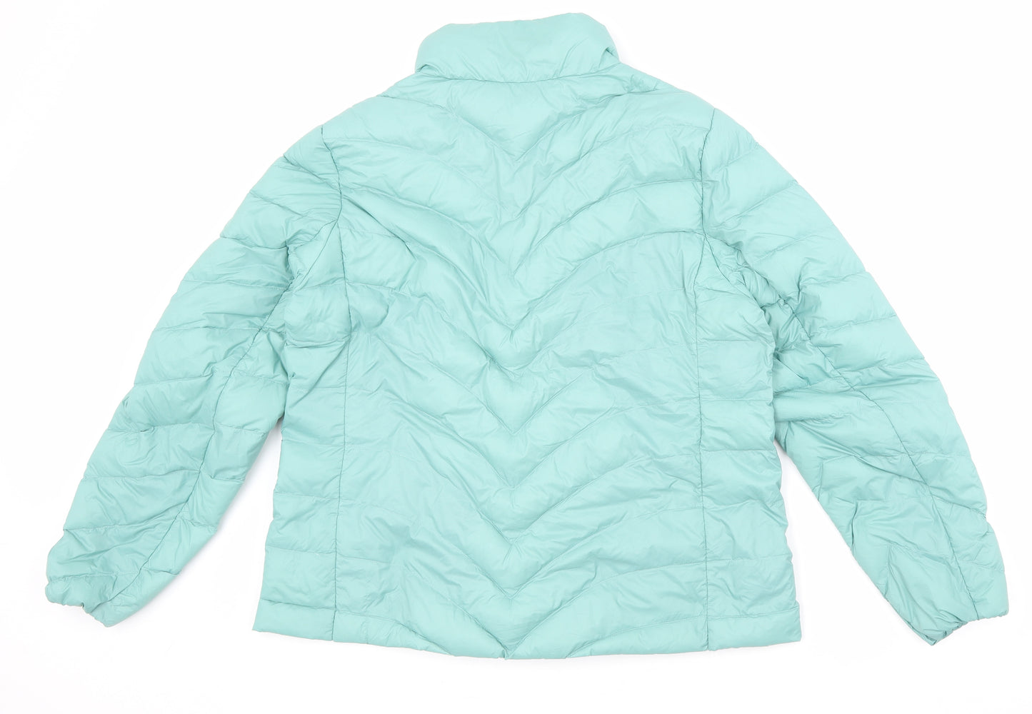 Marks and Spencer Womens Green Puffer Jacket Jacket Size 16 Zip