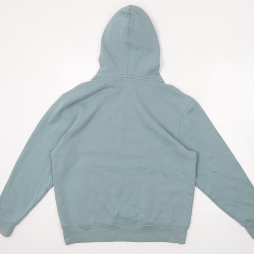 Topman Mens Blue Cotton Pullover Hoodie Size S